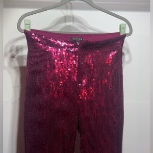 Red Sparkly Dress Pants